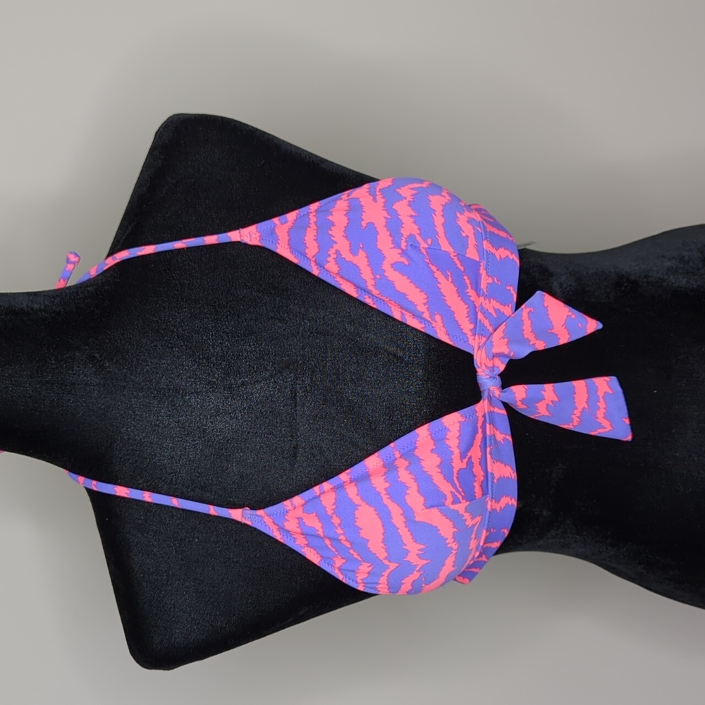 Victoria's Secret pink and purple bikini top size small